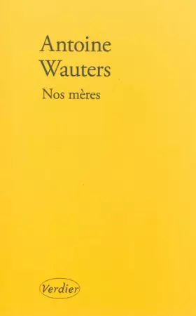 Couverture du produit · Nos mères