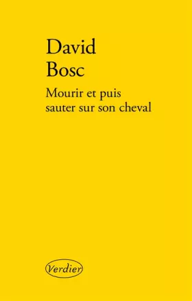 Couverture du produit · Mourir et puis sauter sur son cheval