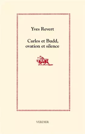 Couverture du produit · Carlos et Budd, ovation et silence