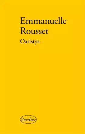 Couverture du produit · Oaristys