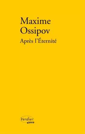Couverture du produit · Après l'éternité