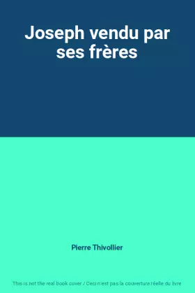 Couverture du produit · Joseph vendu par ses frères