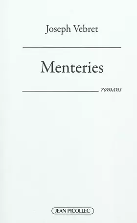 Couverture du produit · Menteries