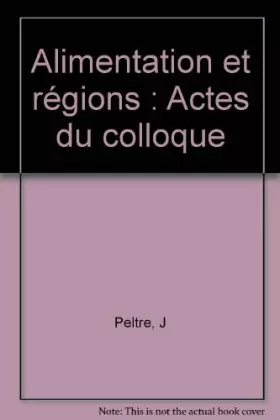 Couverture du produit · Alimentation et regions