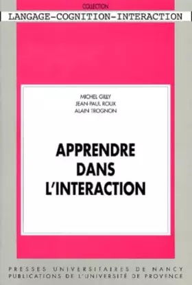 Couverture du produit · Apprendre dans l'interaction : analyse des médiations sémiotiques