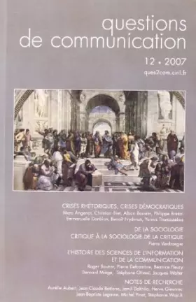 Couverture du produit · Questions de Communication, N 12/2007