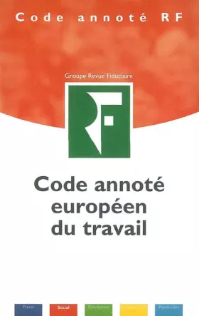 Couverture du produit · Code annoté européen du travail