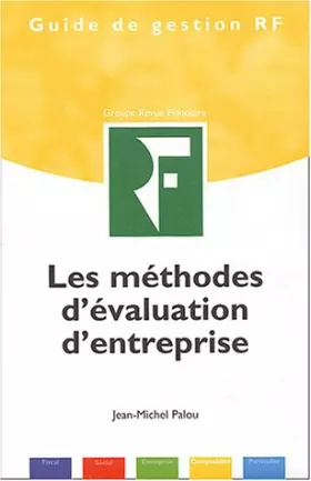 Couverture du produit · Les méthodes d'évaluation d'entreprise