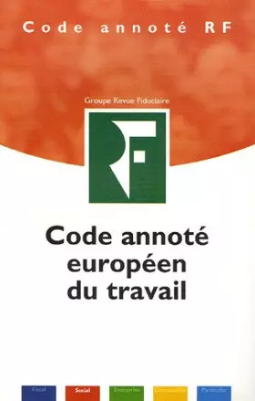 Couverture du produit · Code annoté européen du travail