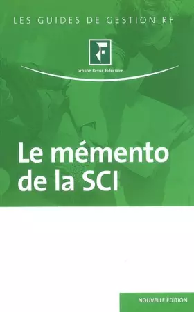 Couverture du produit · Le mémento de la SCI