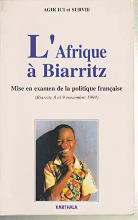 Couverture du produit · L'Afrique à Biarritz