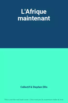 Couverture du produit · L'Afrique maintenant