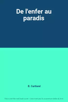 Couverture du produit · De l'enfer au paradis