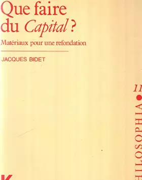 Couverture du produit · Que faire du "Capital"?