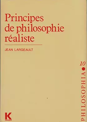 Couverture du produit · Principes de philosophie réaliste