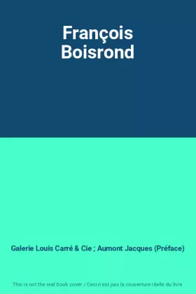 Couverture du produit · François Boisrond