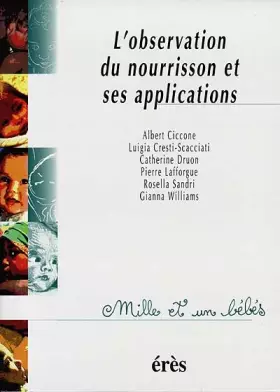 Couverture du produit · L'observation du nourrisson et ses applications