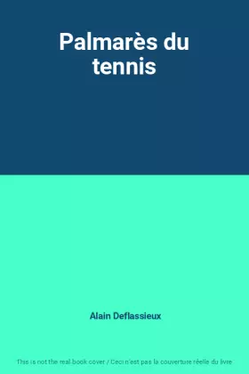 Couverture du produit · Palmarès du tennis