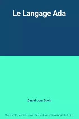 Couverture du produit · Le Langage Ada