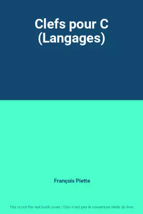 Couverture du produit · Clefs pour C (Langages)