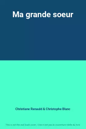 Couverture du produit · Ma grande soeur