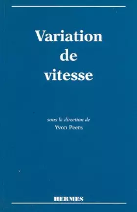 Couverture du produit · Variation de vitesse
