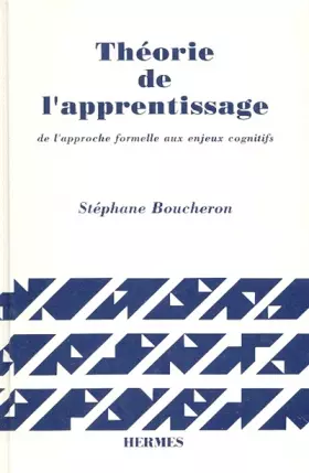 Couverture du produit · Théorie de l'apprentissage