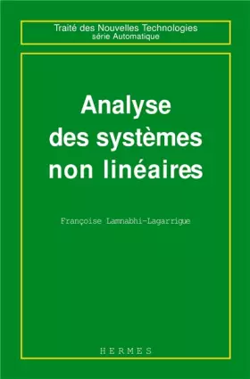 Couverture du produit · Analyse des systèmes non linéaires