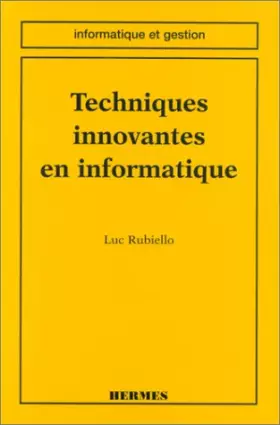 Couverture du produit · Techniques innovantes en informatique