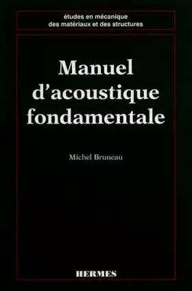 Couverture du produit · Manuel d'acoustique fondamentale