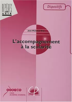Couverture du produit · L'accompagnement à la scolarité