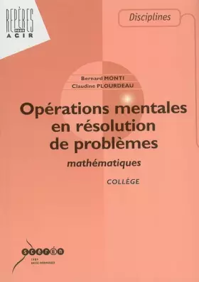 Couverture du produit · Opérations mentales en résolution de problèmes mathématiques