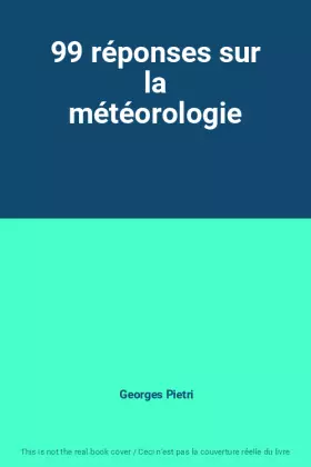 Couverture du produit · 99 réponses sur la météorologie