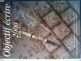 Couverture du produit · Objectif écrire 2000