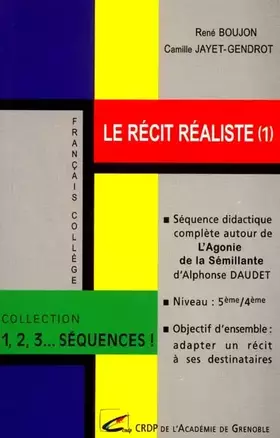 Couverture du produit · Le récit réaliste