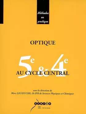 Couverture du produit · Optique au cycle central 5e & 4e