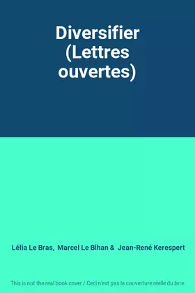 Couverture du produit · Diversifier (Lettres ouvertes)