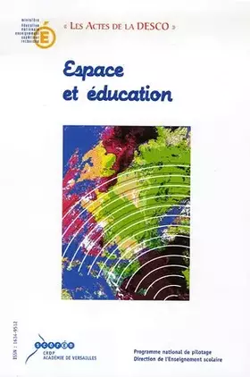 Couverture du produit · Espace et éducation
