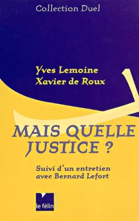 Couverture du produit · Mais quelle justice ?