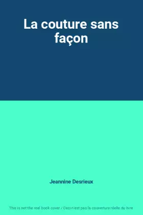 Couverture du produit · La couture sans façon