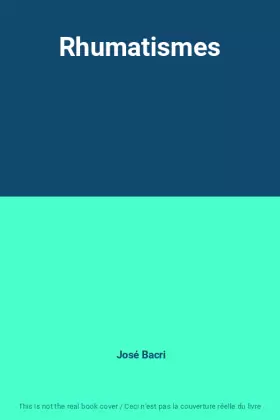 Couverture du produit · Rhumatismes