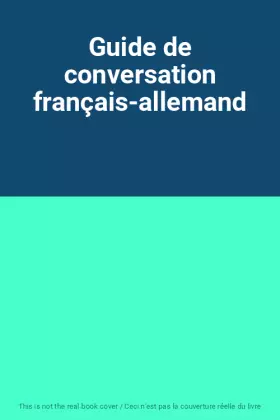 Couverture du produit · Guide de conversation français-allemand