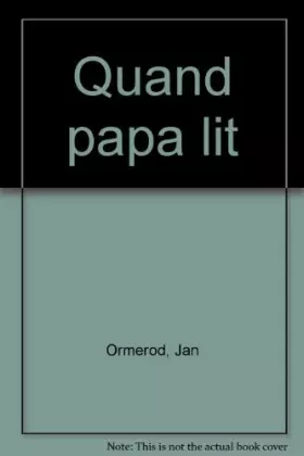 Couverture du produit · Mon papa et moi