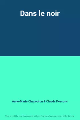 Couverture du produit · Dans le noir