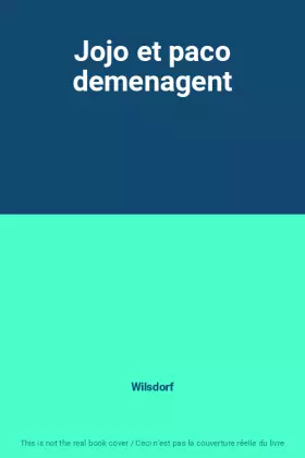 Couverture du produit · Jojo et paco demenagent