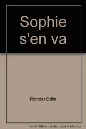 Couverture du produit · Sophie s'en va