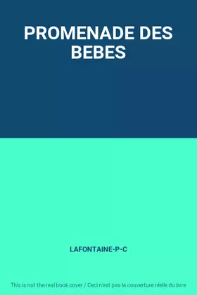 Couverture du produit · PROMENADE DES BEBES