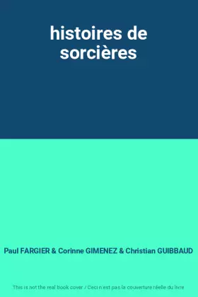Couverture du produit · histoires de sorcières