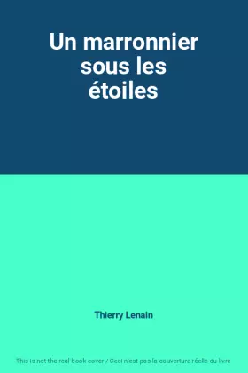 Couverture du produit · Un marronnier sous les étoiles