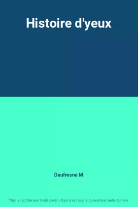 Couverture du produit · Histoire d'yeux